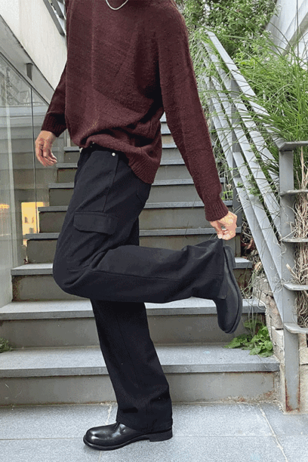 Wy Straight Cargo Pants (2Color)